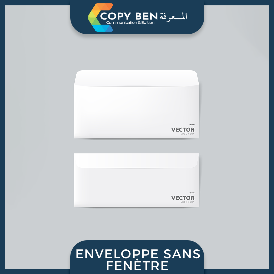 Enveloppe sans fenètre