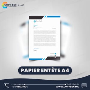 Papier en-tête A4