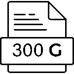 300g